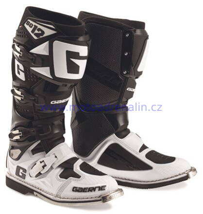 Boty na motokros enduro Gaerne SG12 Boots White Black Limited Edition 