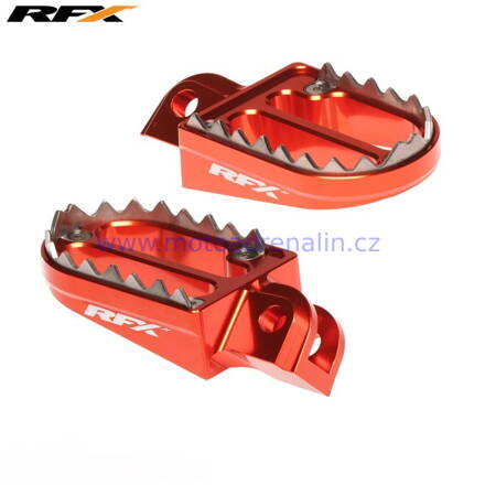 RFX Pro Series Shark Footpegs KTM SX85 Orange