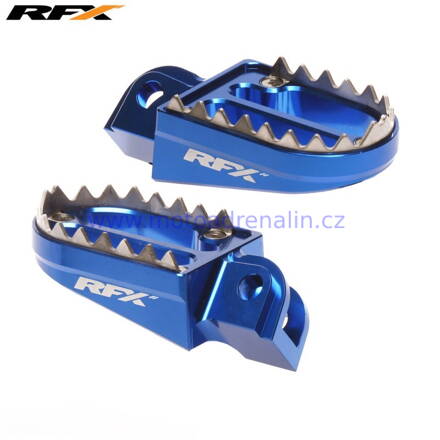 RFX Pro Series Shark Footpegs KTM SX85 Husqvarna TC85 Blue