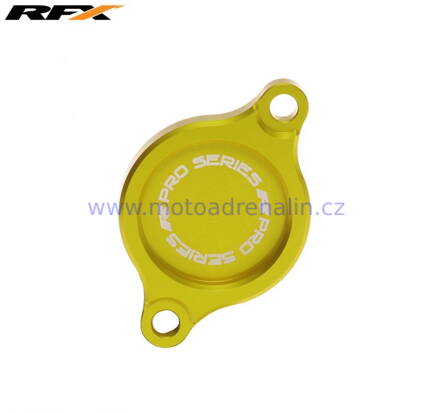 RFX Oil Filter Cover Suzuki RMZ250 RMZ450 Yellow