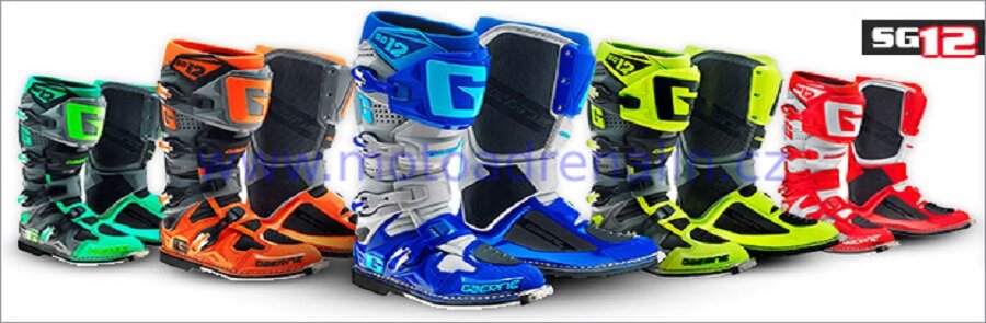 Gaerne boty SG 12, SG10, SGJ, motokrosové boty pro dospělé, juniory a děti-slevy, akce, výprodejové modely a limitované edice.