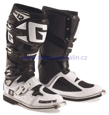 Boty na motokros enduro Gaerne SG12 Boots White Black Limited Edition 2020