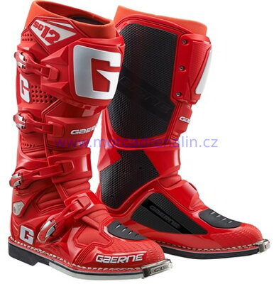 Gaerne SG 12 červené SOLID RED 2020 boty na motokros a enduro