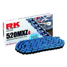 Motokrosový řetěz RK 520 MXZ4  modrý 120 článků