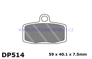 MTZ brzdové destičky DP 514 přední KTM SX85 12-21 HSg TC 85 14-21