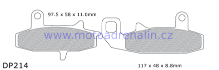  DP braking brzdové destičky DP 214