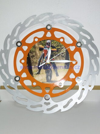 Dekorativní nástěnné Hodiny ALU v designu brzdového kotouče 320mm
