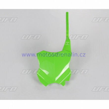 UFO plast přední číslová tabulka Kawasaki KXF 250 17-24 KXF 450 16-23