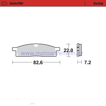 Motomaster přední brzdové destičky 912-11 Yamaha YZ80/85 YZ65