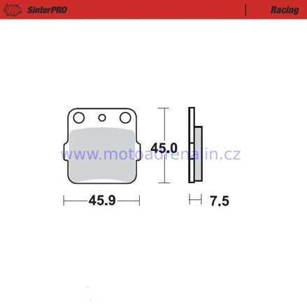 Motomaster zadní brzdové destičky 914-11 Honda, Yamaha, Kawasaki, Suzuki