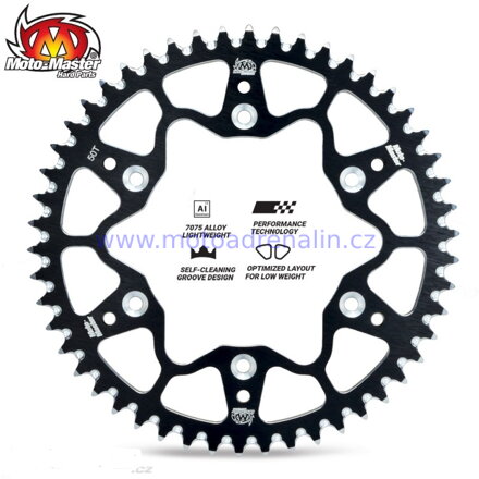 Rozeta MotoMaster ALU Chainwheels Black Honda CR125 / CR250 / CRF250R / CRF450R, BETA