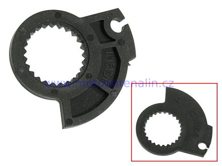 MRP rukojeti ON-LOCK šedo černé WAFLE SOFT Kawasaki 125/250 96-08 Suzuki RM 125/250 96-08 Yamaha YZ 125/250 96-24