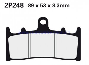 NISSIN brzdové destičky 2P248 ST