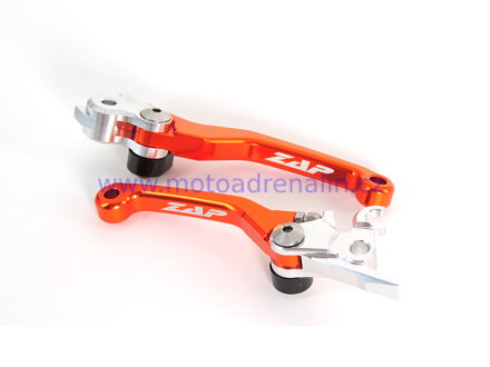  ZAP Technic sada páček flex KTM SX/SXF/EXC všechny modely spojka BREMBO 06- brzda BREMBO 14- oranžové