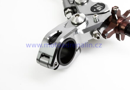 Sklopná spojková páčka s objímkou Zeta racing Pivot Perch CP Blue