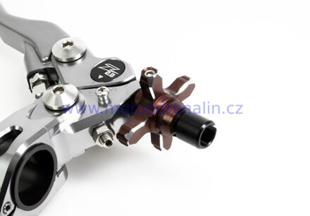 Sklopná spojková páčka s objímkou Zeta racing Pivot Perch CP Blue
