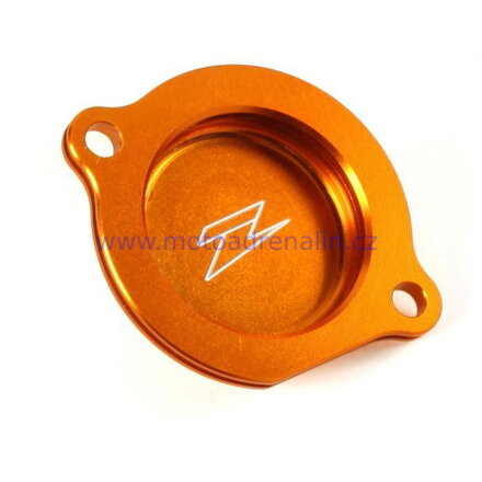  ZETA Racing víčko olejového filtru KTM SXF 250/450 05-12 EXC-F 250/400/450 06-13 orange.