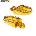 RFX Pro Series Shark Footpegs Suzuki RMZ250 / RMZ450 Yellow
