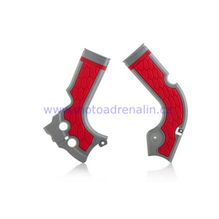  Acerbis kryty rámů šedo červené  Honda CRF 250 14-17 CRF 450 13-16