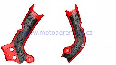  Acerbis kryty rámů červeno černé Honda CRF 250 18-19 CRF 450 17-18