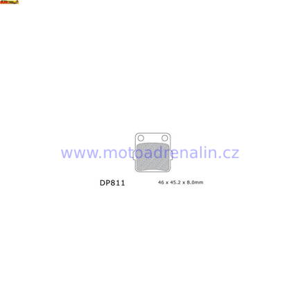MTZ brzdové destičky zadní Yamaha YZ 65 18-24 YZ 80/85 93-24