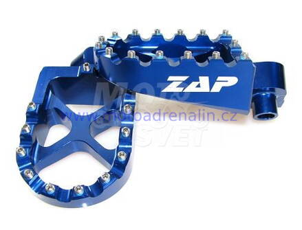  ZAP Technic CNC stupačky Blue Yamaha YZ 65 18-24 YZ 85 02-24 YZ 125/250 96-24 YZF 250/450 01-24