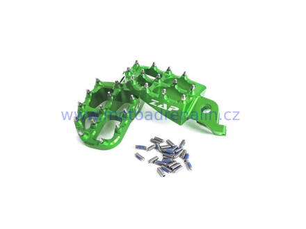  ZAP Technic CNC stupačky Green Kawasaki KXF 250 06-20 KXF 450 07-20