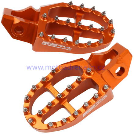 Zeta Racing CNC stupačky KTM SX 50/65 09-24 SX 85 13-17 SX/F 125-450 98-15 EXC/F 125-450 98-16 HSG TC 50/65 17-24 TC 85 13-17 TC/FC 125-450 14-15 TE/FE 125-450 14-16